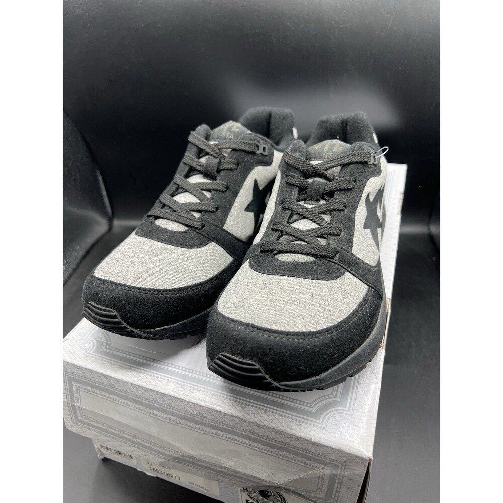 A Bathing Ape Bape Track Sta LT 'Black Grey' Men’s Size 8 DS OG ALL (1C80191012)